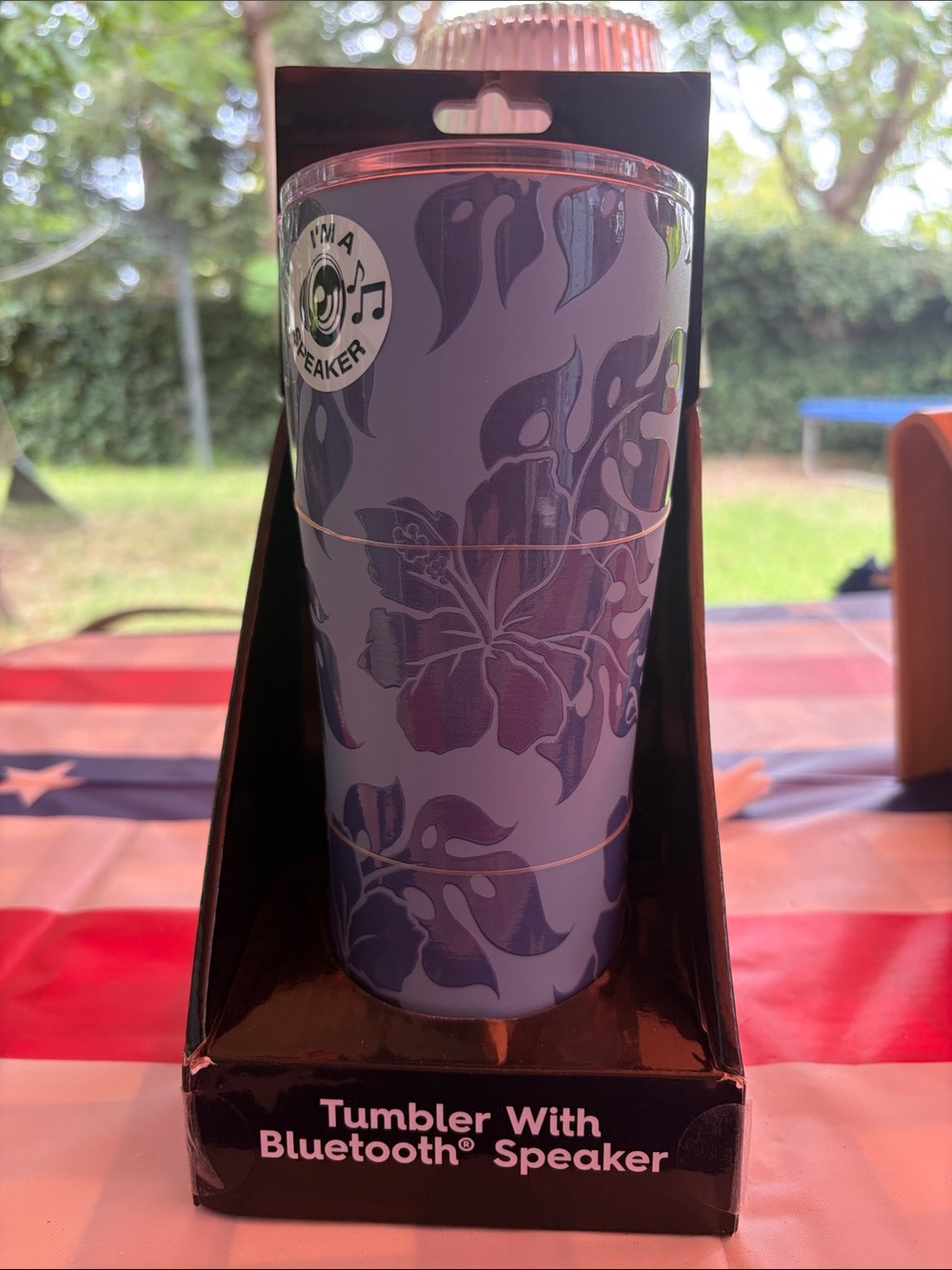 Quiksilver Clear Tumbler Lid with Pink Accent Silicone Slider